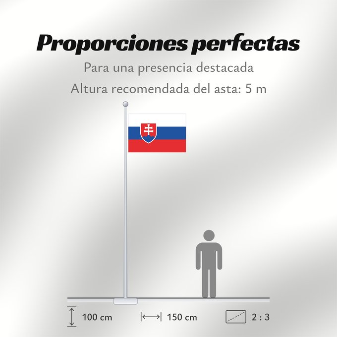 Proporciones de la bandera: Slovakia	Slovakia. Image from here, colors	Slovaquie	Eslovaquia	Slowakei	Slovacchia	Slowakije	Eslováquia	Słowacji	Сцяг Славакіі	Национално знаме на Словакия	Slovačke	Slovenská vlajka	Slovakiets	Σημαία της Σλοβακίας	Slovaki lipp	Slovakian	Slóvaice	Szlováki