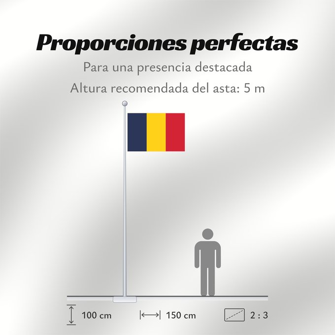 Proporciones de la bandera: Chad National du Tchad Chad. Proporción 2 3 Tschad Ciad Tsjaad علم تشاد Ĉado Ciadului Čada Tchads