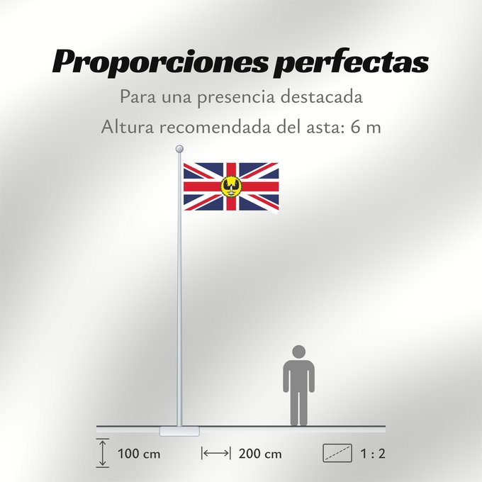 Proporciones de la bandera: Governor of South Australia 1904-1975 Standard of the Governor of South Australia 1904-1975