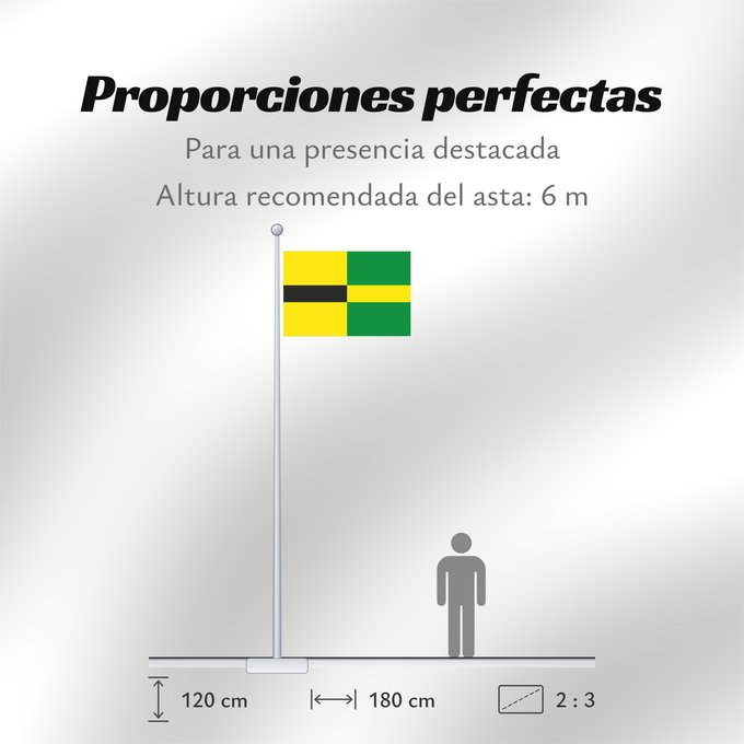 Proporciones de la bandera: Habay Belgium