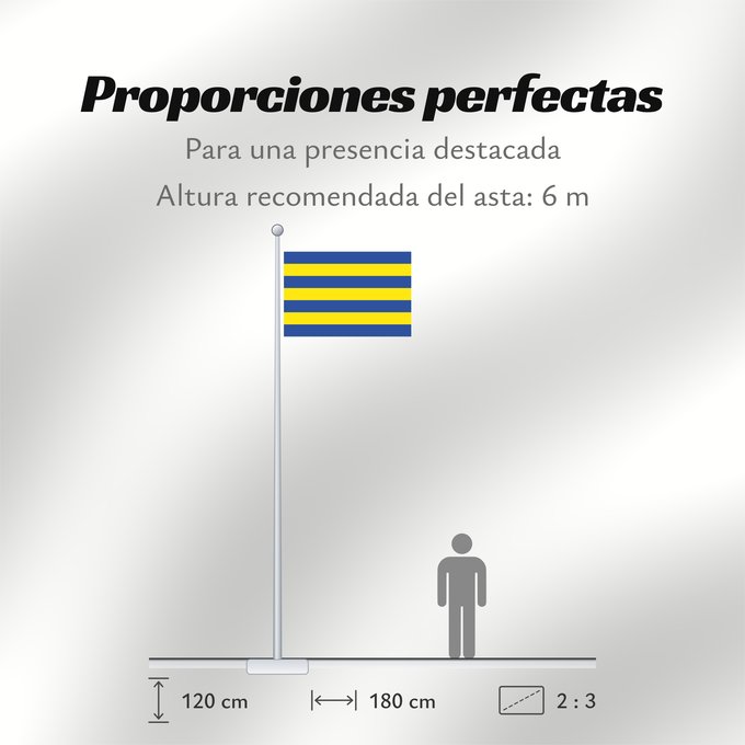 Proporciones de la bandera: Herbeumont Belgium