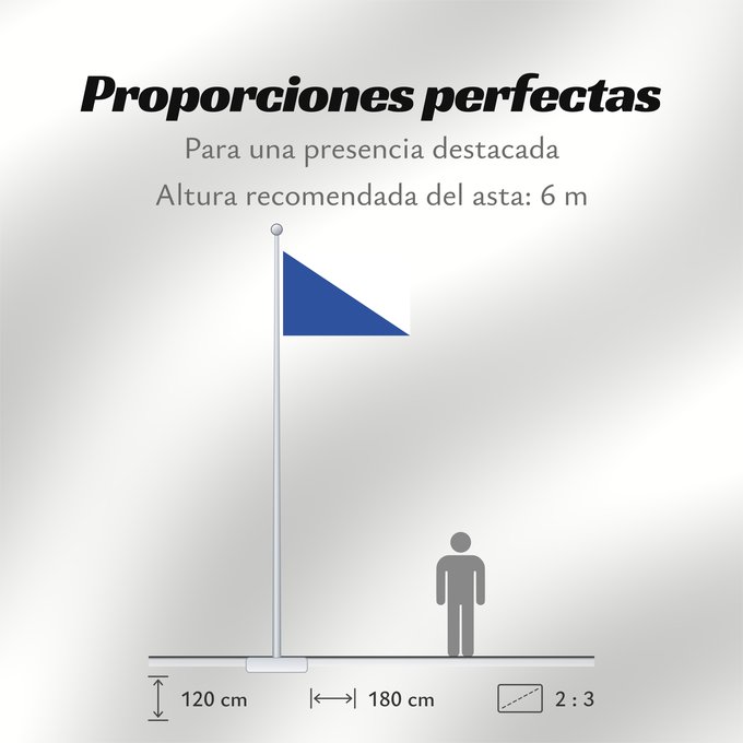 Proporciones de la bandera: Leuze en Hainaut Belgium