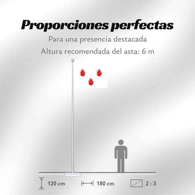 Proporciones de la bandera: Saint Léger Belgium