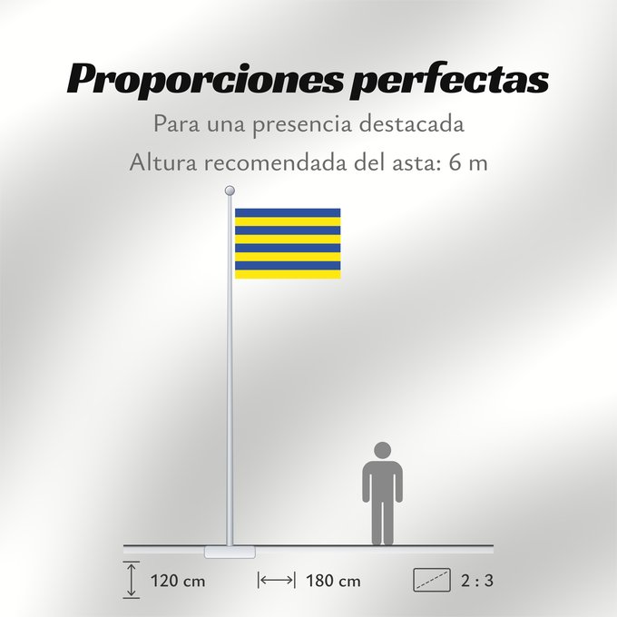 Proporciones de la bandera: Wellen	Belgian municipality Wellen