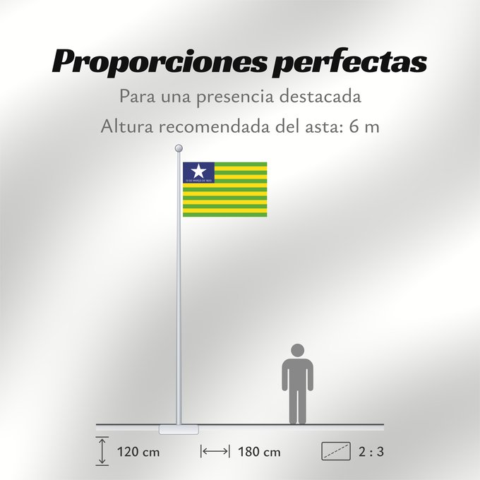 Proporciones de la bandera: Piauí
