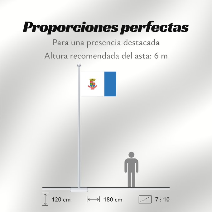 Proporciones de la bandera: Niterói Niterói, RJ, Brazil