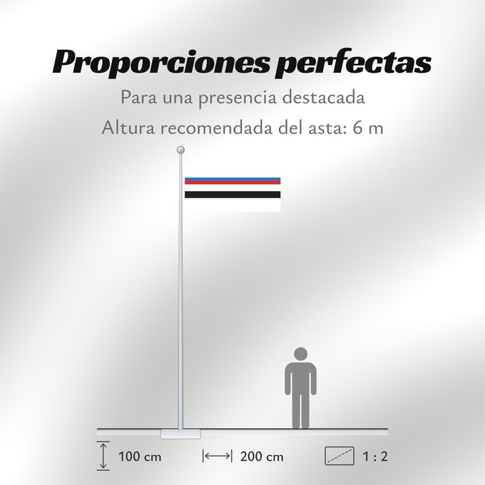 Proporciones de la bandera: Smarhoń, Belarus	Smarhoń