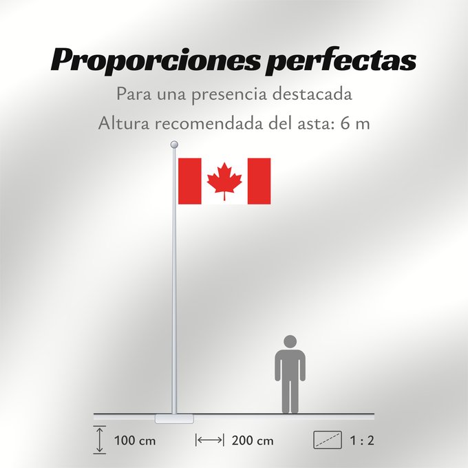 Proporciones de la bandera: Canada Canadá Kanada