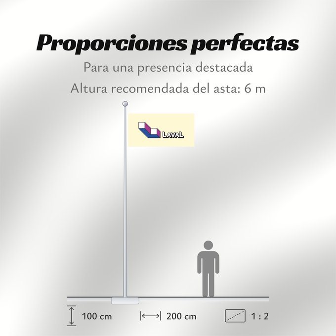 Proporciones de la bandera: Laval, Quebec	Laval, Québec	City of en Laval, Quebec  incomplete