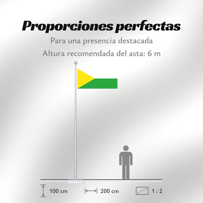 Proporciones de la bandera: Barranca de Upía  Meta	Barranca de Upía	Barranca de Upia, Meta