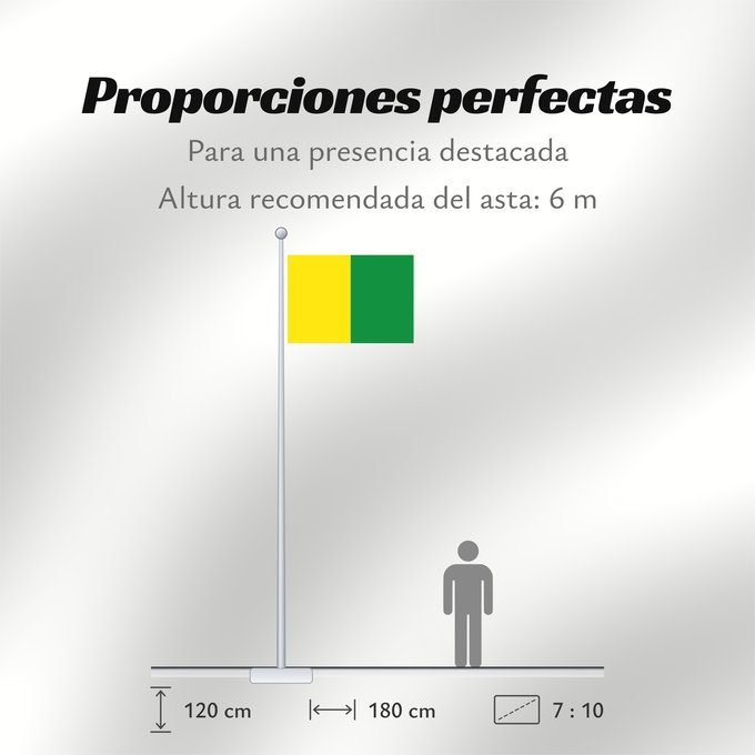 Proporciones de la bandera: Caldas Caldas, Colombia