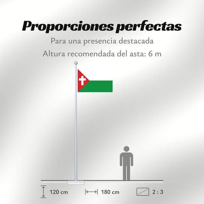 Proporciones de la bandera: Campo de La Cruz Atlántico Campo de La Cruz (Atlántico) Municipio de Campo de La Cruz Atlántico