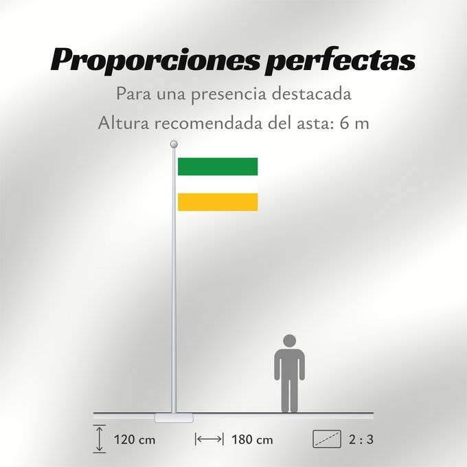 Proporciones de la bandera: Cantagallo Bolívar Cantagallo (Bolívar) Municipio de Cantagallo Bolívar