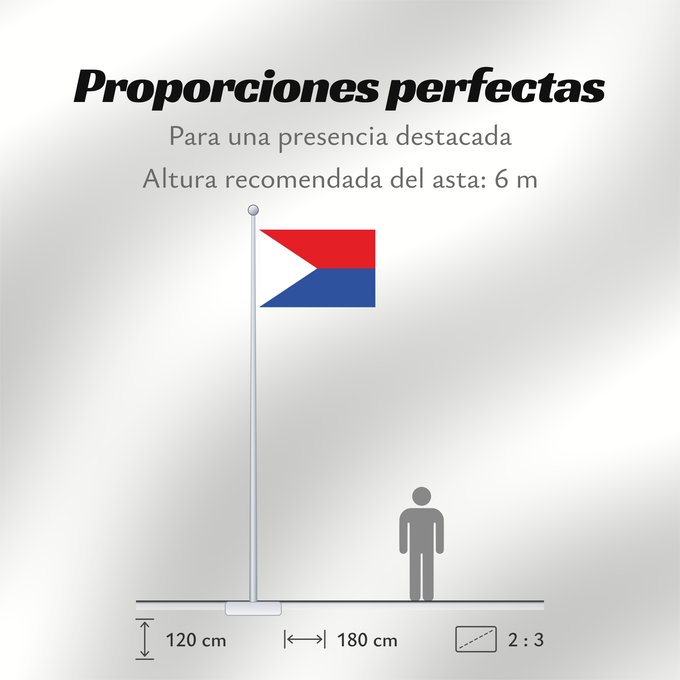 Proporciones de la bandera: Chiquinquirá  Boyacá	Chiquinquirá (Boyacá)	Municipio de Chiquinquirá  Boyacá