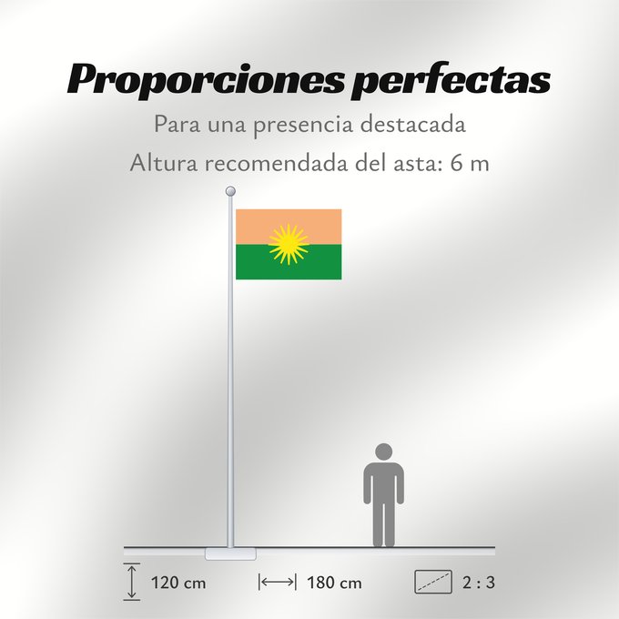 Proporciones de la bandera: El Dorado  Meta	El Dorado (Meta)	Municipio de El Dorado  Meta