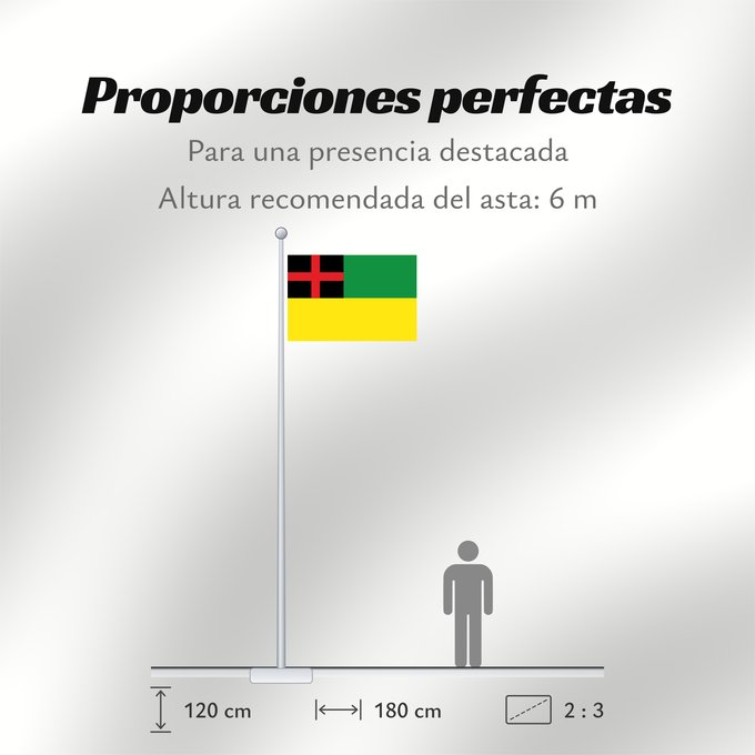 Proporciones de la bandera: Gachantivá  Boyacá	Gachantivá	Municipio de Gachantivá  Boyacá