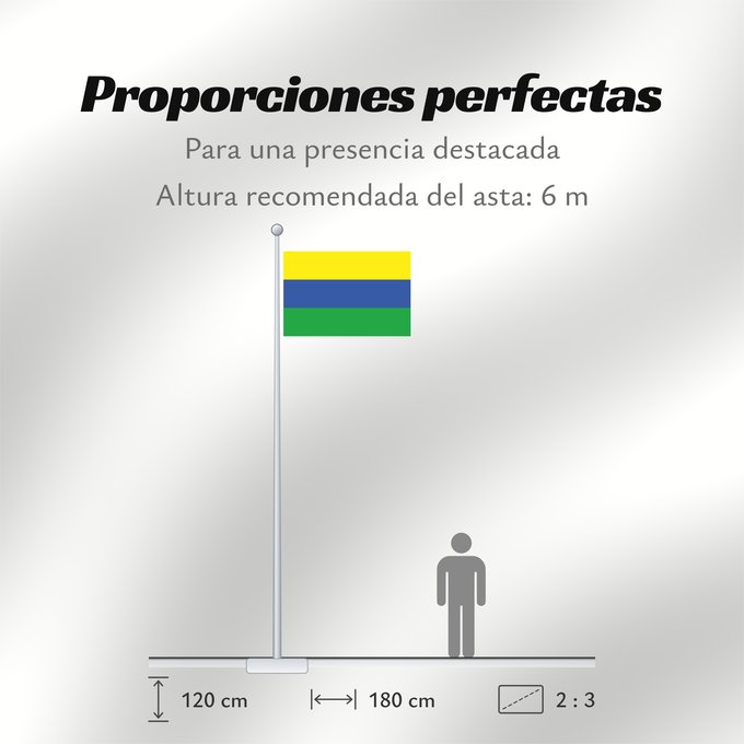 Proporciones de la bandera: Guainía Department Guainía department, Colombia Département de Guainía Departamento de Guainía, Colombia Guainía-Departement Dipartimento di Guainía