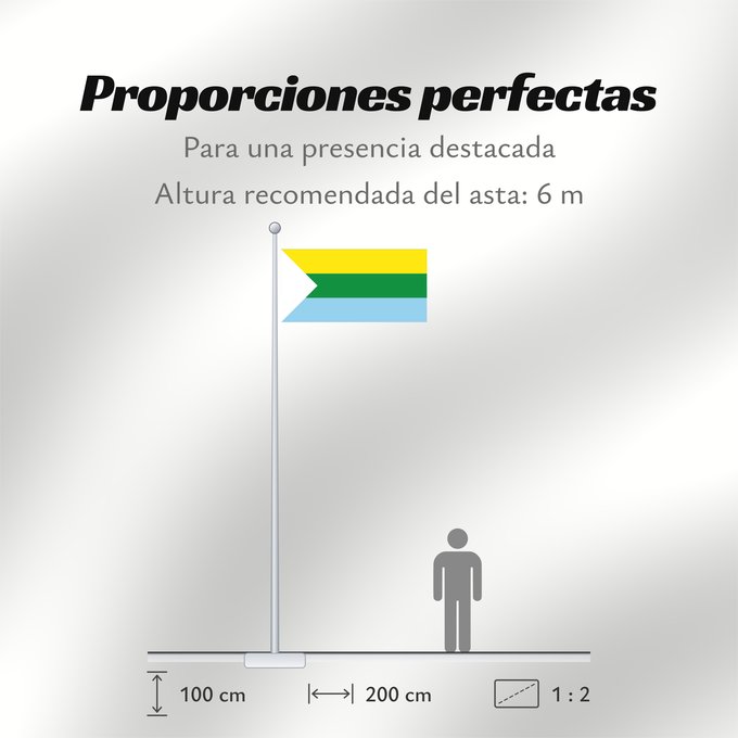 Proporciones de la bandera: Hispania  Antioquia	Hispania (Antioquia)	Municipio de Hispania  Antioquia