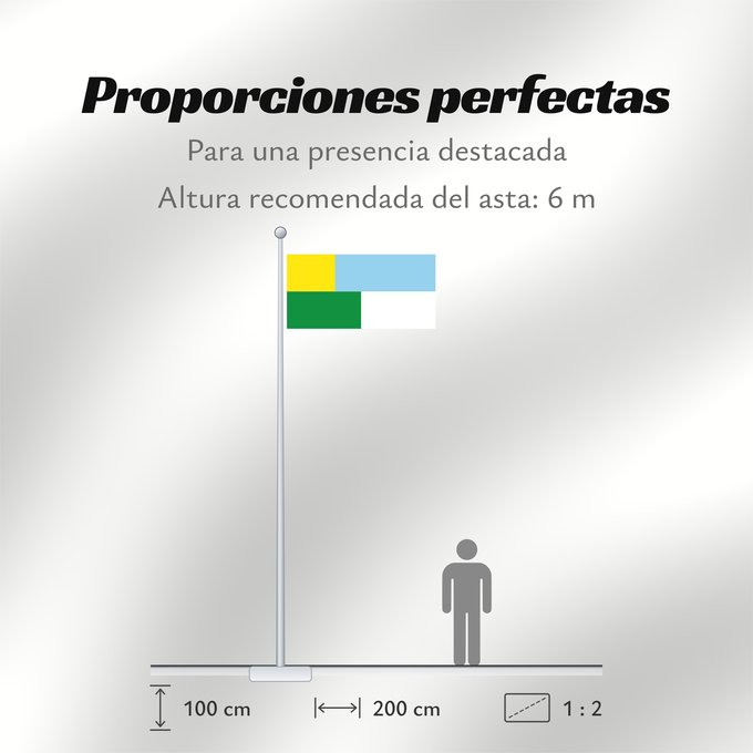 Proporciones de la bandera: Juan de Acosta Atlántico Juan de Acosta (Atlántico) Municipio de Juan de Acosta Atlántico