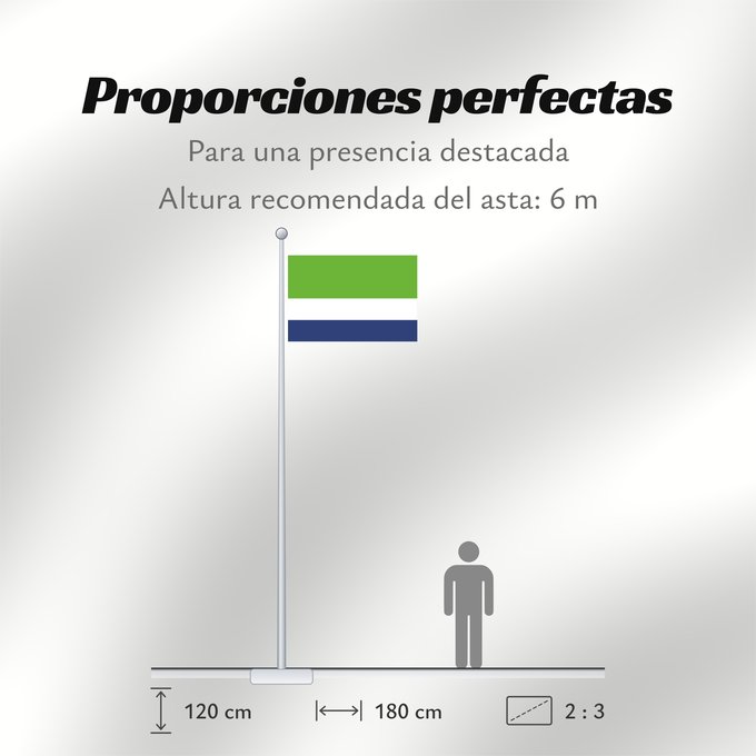 Proporciones de la bandera: La Belleza Santander La Belleza (Santander) Municipio de La Belleza Santander