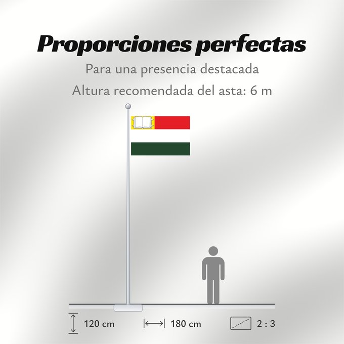 Proporciones de la bandera: Monterrey Casanare Monterrey (Casanare) Municipio de Monterrey Casanare