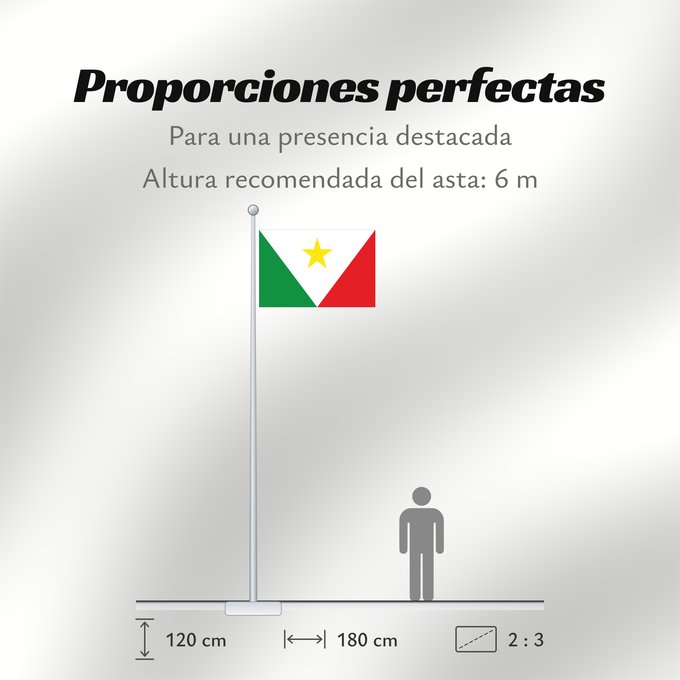 Proporciones de la bandera: Páramo Santander Páramo (Santander) Municipio de Páramo Santander