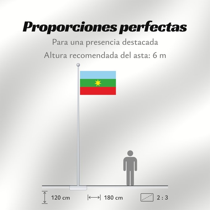 Proporciones de la bandera: Planeta Rica  Córdoba	Planeta Rica (Córdoba)	Municipio de Planeta Rica  Córdoba
