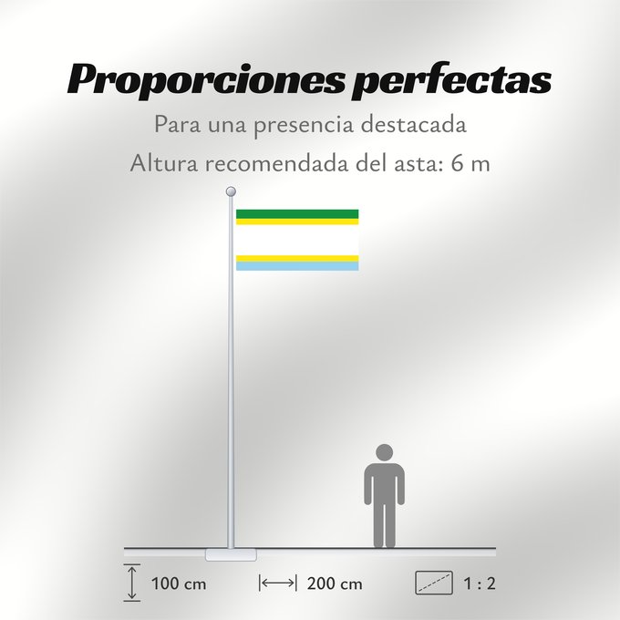 Proporciones de la bandera: Puerto Concordia Meta Puerto Concordia (Meta) Municipio de Puerto Concordia Meta