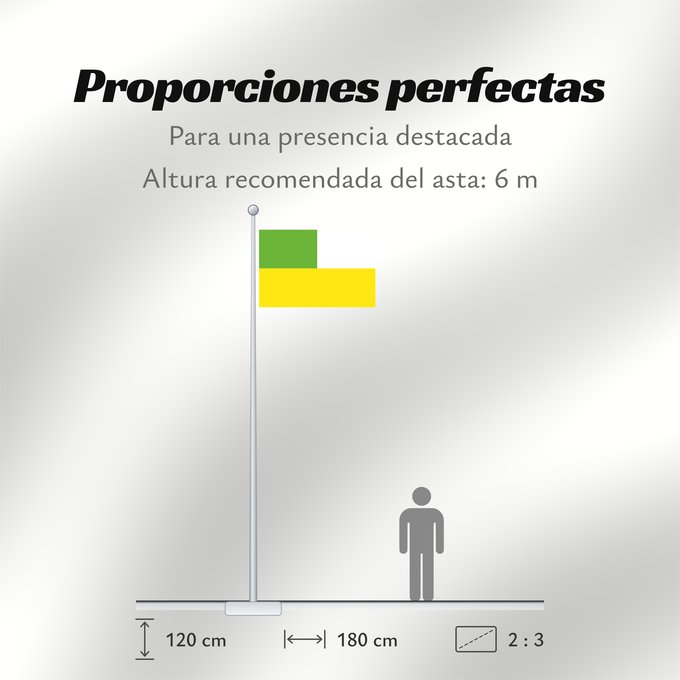 Proporciones de la bandera: Sabanalarga  Atlántico	Sabanalarga (Atlántico)	Municipio de Sabanalarga  Atlántico