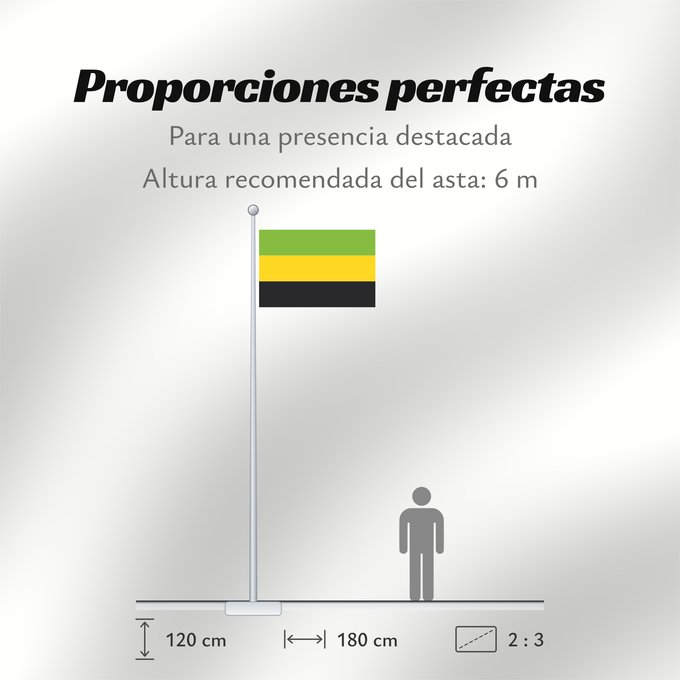 Proporciones de la bandera: Samacá  Boyacá	Samacá	Municipio de Samacá  Boyacá