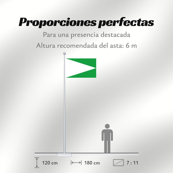 Proporciones de la bandera: San Agustín  Huila	San Agustín (Huila)	Municipio de San Agustín  Huila