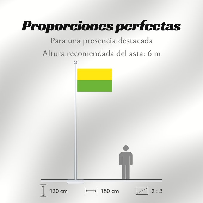 Proporciones de la bandera: Santa Ana  Magdalena	Santa Ana (Magdalena)	Municipio de Santa Ana  Magdalena