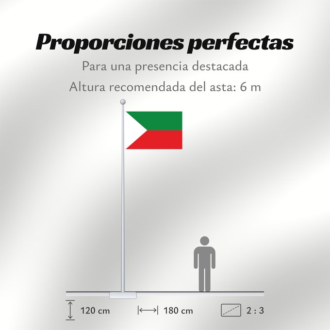 Proporciones de la bandera: Santa Rosa de Viterbo	Municipio de Santa Rosa de Viterbo  Boyacá