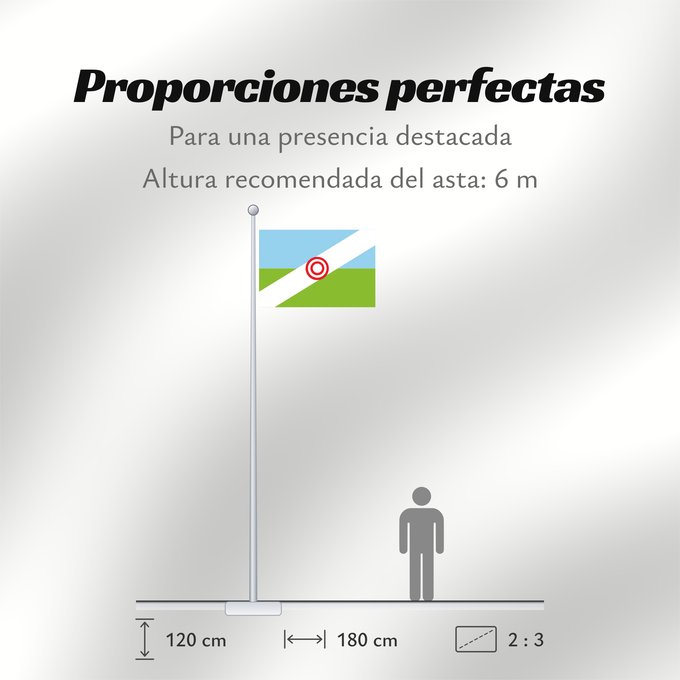 Proporciones de la bandera: Tauramena Casanare Tauramena Municipio de Tauramena Casanare