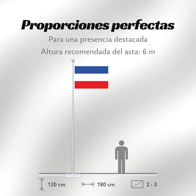 Proporciones de la bandera: Valledupar Cesar Valledupar Municipio de Valledupar Cesar