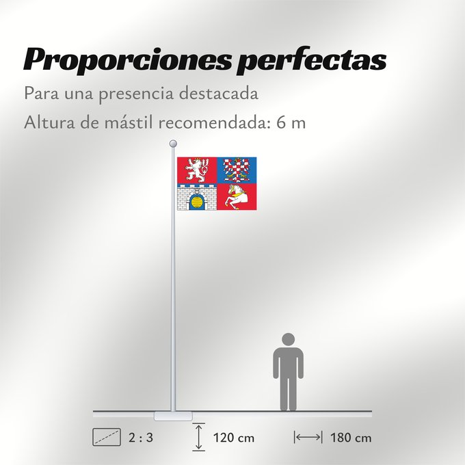 Proporciones de la bandera: Pardubice Region	Région de Pardubice	Región de Pardubice	Region Pardubice	Pardubice Regione