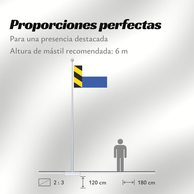 Proporciones de la bandera: Becov	Municipal flag of Bečov village	Bečov (Municipalité)	Bečov (Municipio)	Bečov (Gemeinde)	Bečov (Comune)	Bečov, okres Most