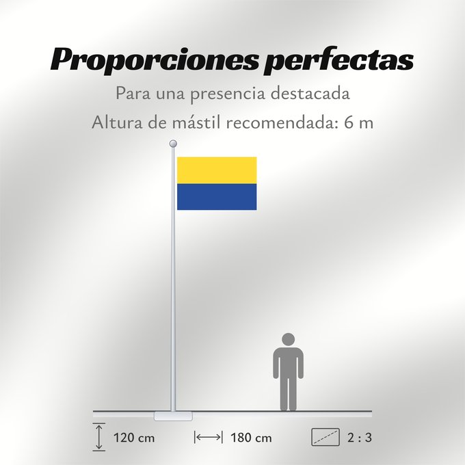 Proporciones de la bandera: Benesov Benešov