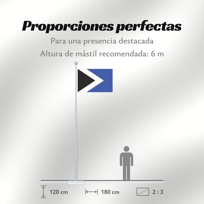 Proporciones de la bandera: Bruntal