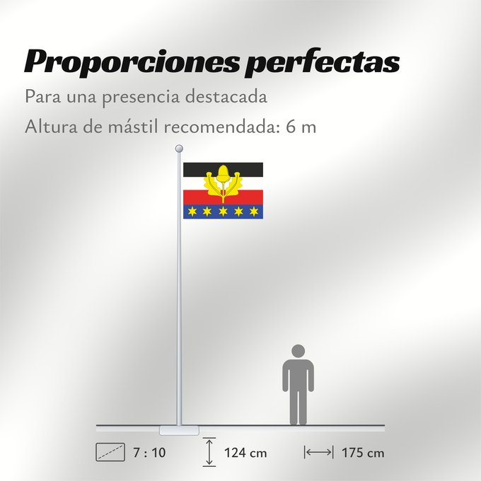 Proporciones de la bandera: Cernousy Municipal flag of Černousy village Černousy Černousy, okres Liberec
