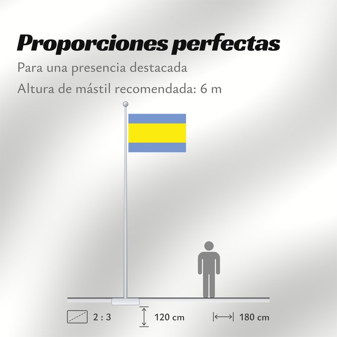 Proporciones de la bandera: Dacice