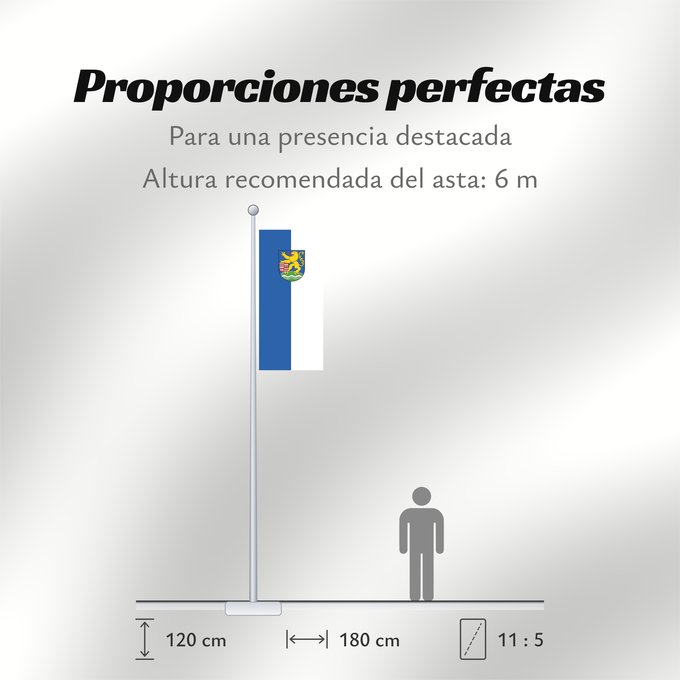 Proporciones de la bandera: Kyffhäuserkreis	German district Kyffhäuserkreis	Kyffhäuserkreises Der Kyffhäuserkreis führt eine am 26. Oktober 1994 genehmigte Flagge