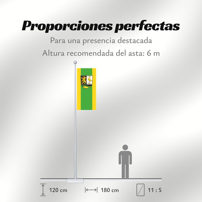 Proporciones de la bandera: Landkreis Greiz	German district Greiz	Arrondissement de Greiz	Distrito de Greiz	Distretto di Greiz