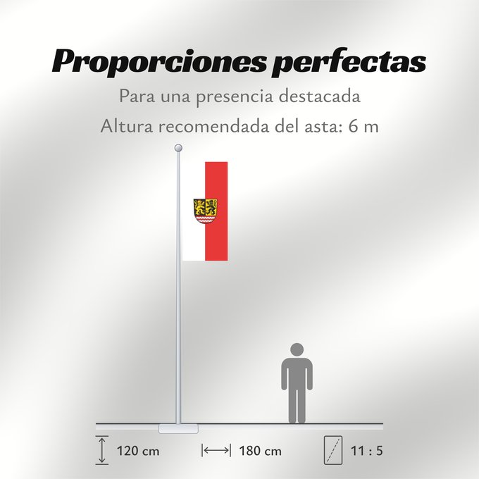Proporciones de la bandera: Saale-Orla-Kreis	German district Saale-Orla-Kreis