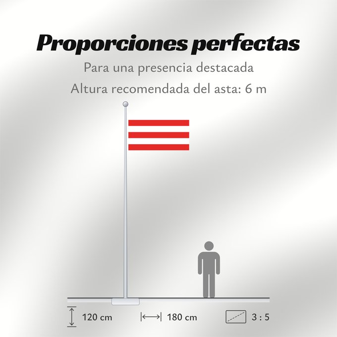 Proporciones de la bandera: Wismar	City of Wismar	Ville de Wismar	Hansestadt Wismar