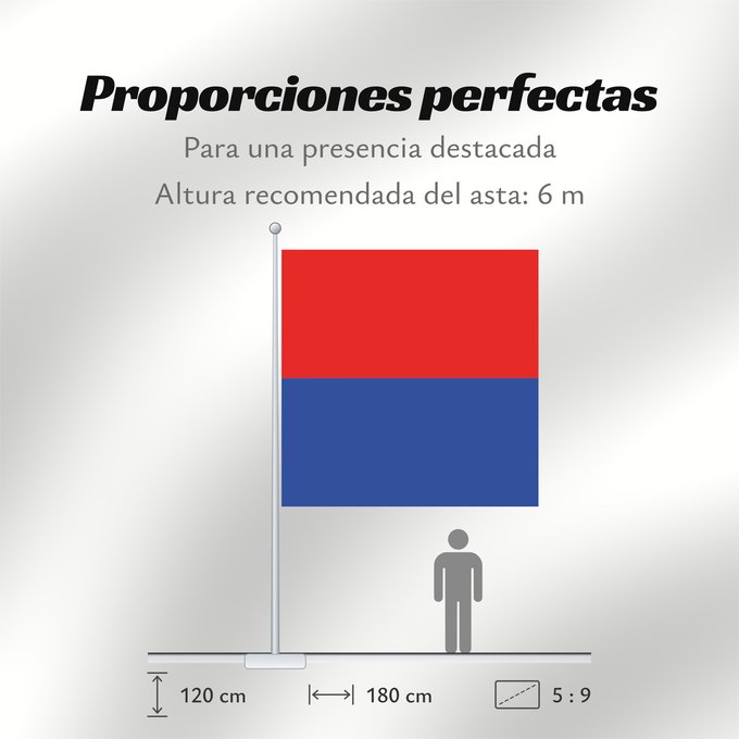 Proporciones de la bandera: Cotopaxi	Provincia de Cotopaxi