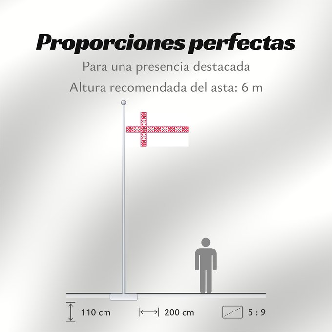 Proporciones de la bandera: Setomaa	Setumaa lipp