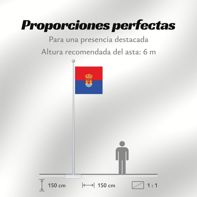 Proporciones de la bandera: Alcazarén