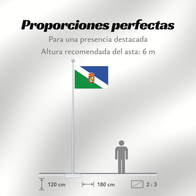 Proporciones de la bandera: Alhendín Granada Alhendín, Granada, Spain Alhendín Alhendín, Granada, España.