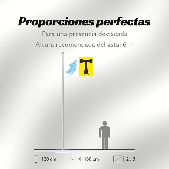 Proporciones de la bandera: D Alió	Alió	Apaisada	Apaïsada